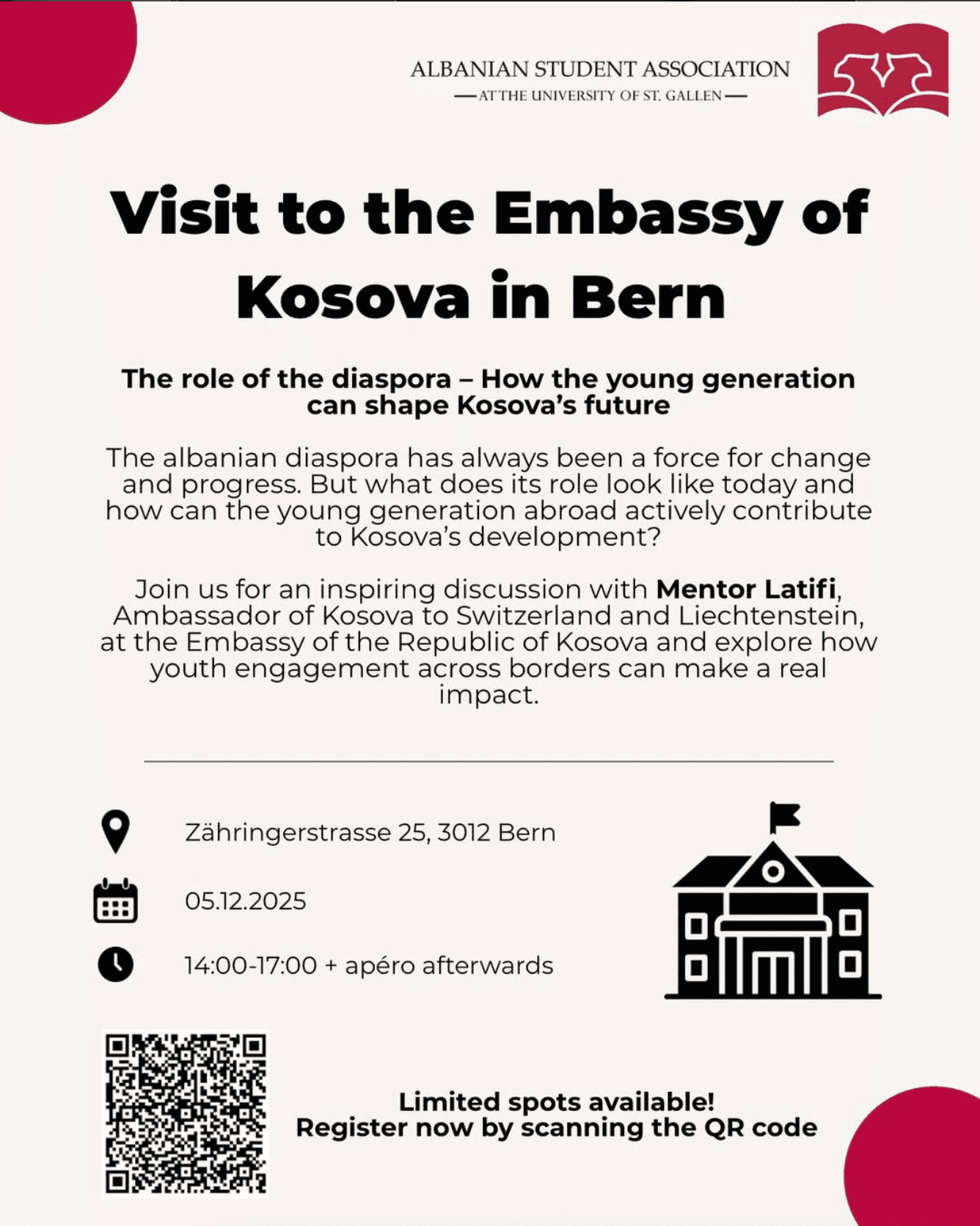 Visit to the Embassy of Kosova in Bern